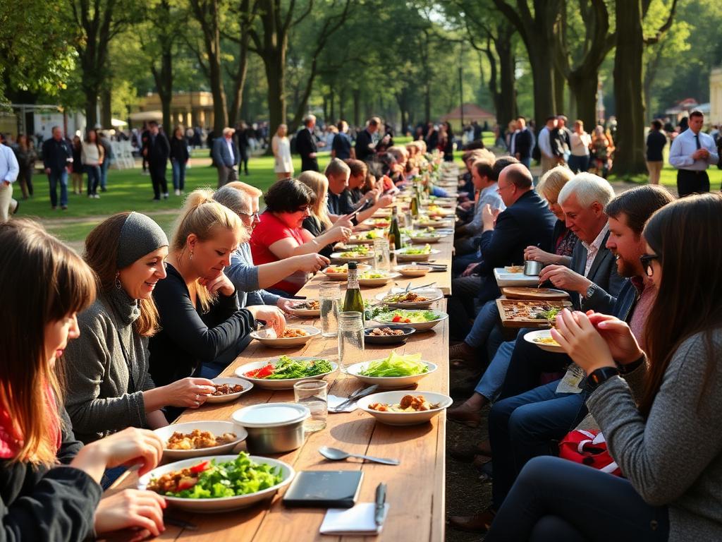 Samen eten, ontmoeten en genieten